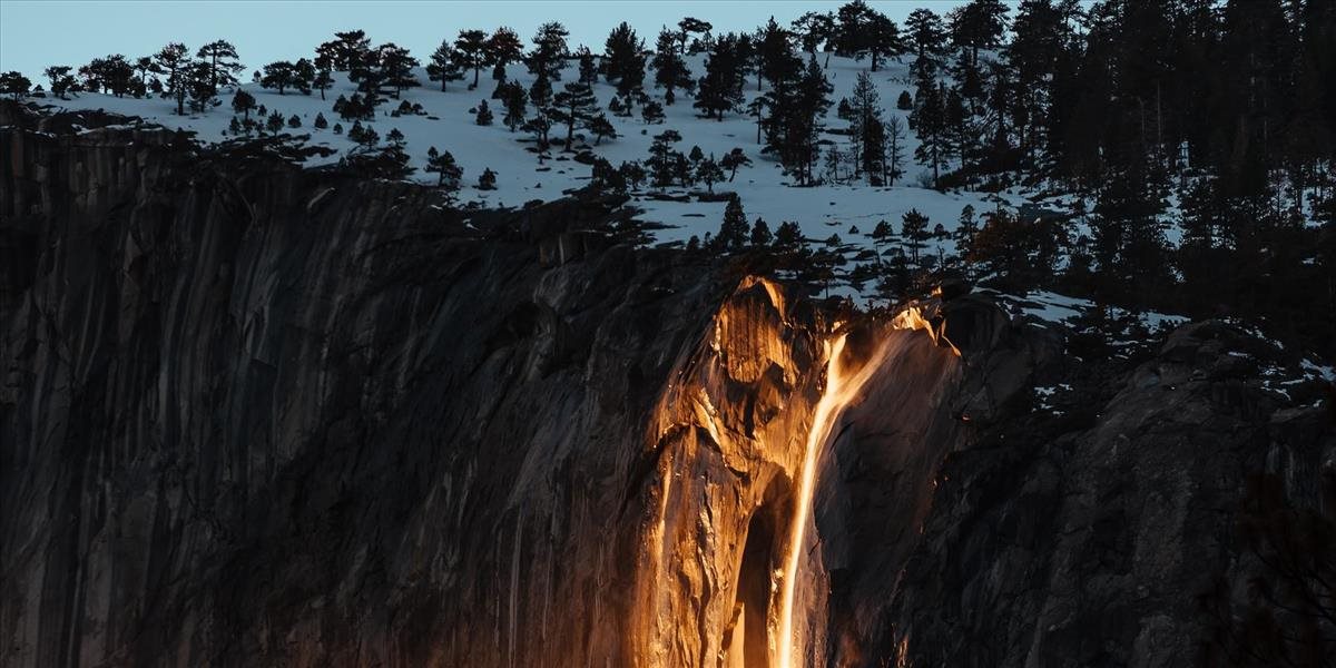 Tento rok sa ohnivý vodopád v Yosemite kvôli klíme zrejme neobjaví