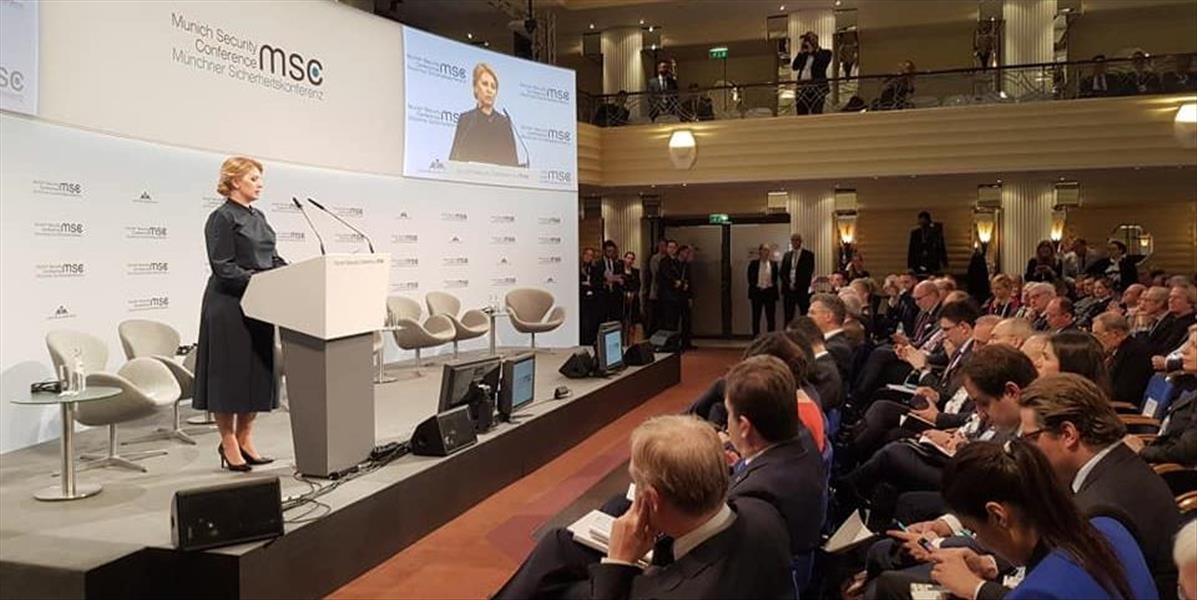 Otázniky spojené s prejavom prezidentky SR na Mníchovskej konferencii