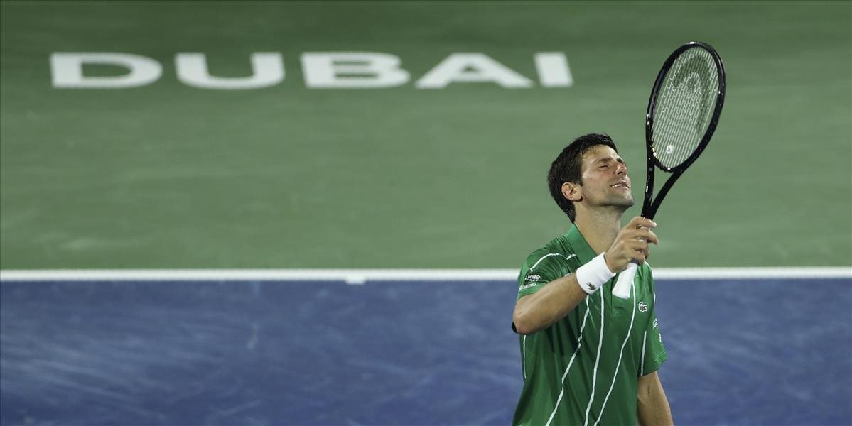 ATP Dubaj: Djokovič zostáva v tomto roku nezdolaný, v Dubaji odvrátil proti Monfilsovi tri mečbaly
