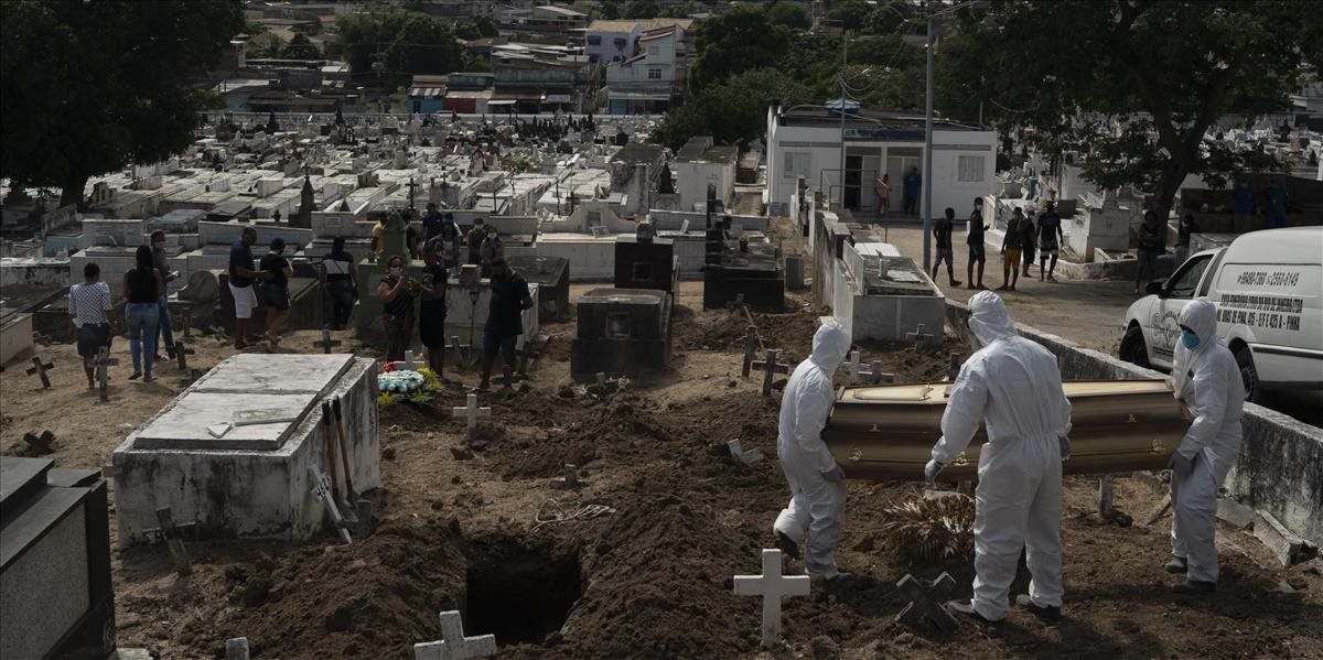 Brazília hlási rekordných 7218 nových nakazených a USA 2000 úmrtí