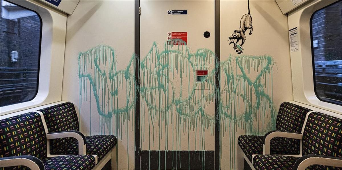 Banksy vytvoril v londýnskom metre nové dielo, odstránili ho