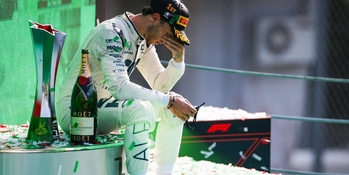 Pierre Gasly vyhral šialené preteky na talianskej Monze