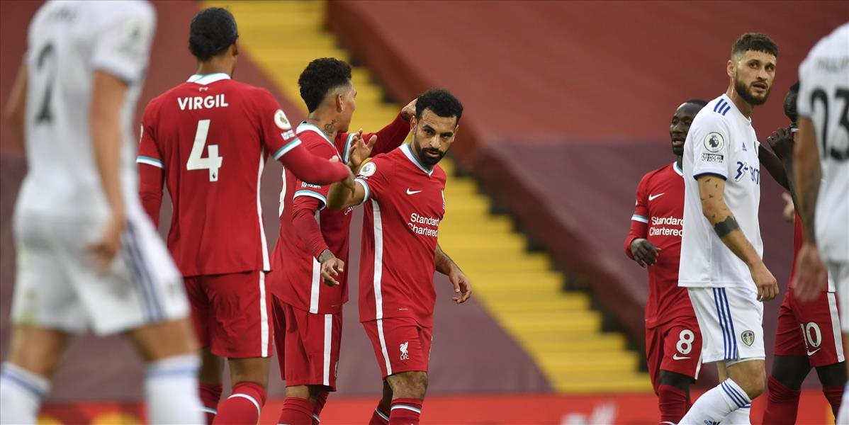 Liverpool spasil trojgólový Sallah, Fulham s Rodákom dostal studenú sprchu