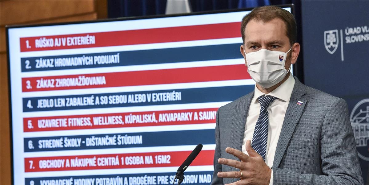 Premiér Matovič hovorí o posledných opatreniach, pokračovať bude už len lockdown