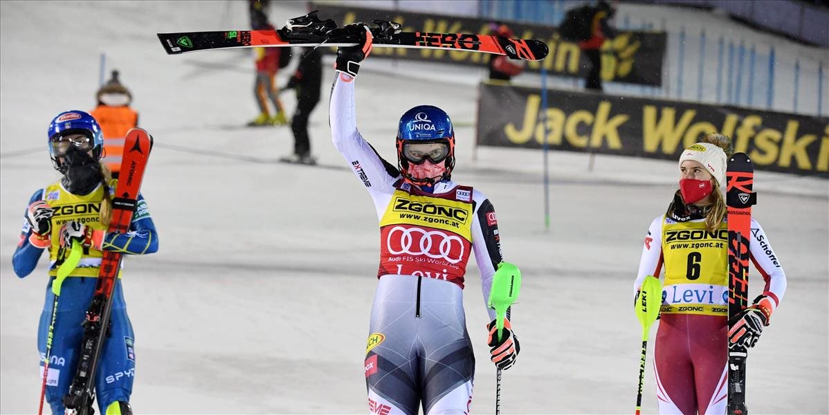 Petra Vlhová sa tešila z víťazstva aj dnes, slalom vo fínskom Levi ovládla na celej čiare