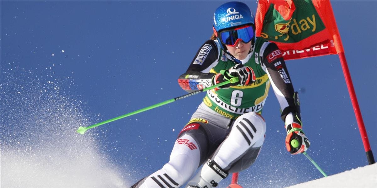 Petra Vlhová nedokončila obrovský slalom v Courcheveli. Vypadla v prvom kole, keď minula jednu bránku