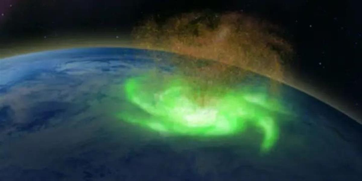Nad Severným pólom sa objavil prvý vesmírny hurikán na svete