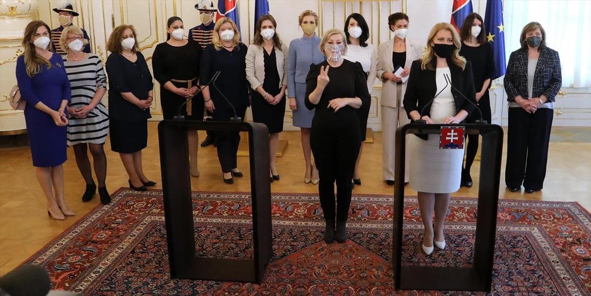 Prezidentka predostrela, že takmer 80 % zamestnancov v prvej línii tvoria ženy