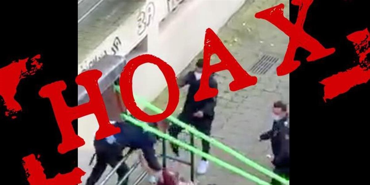 Video o brutálnom zásahu polície na Slovensku je v skutočnosti z Portugalska