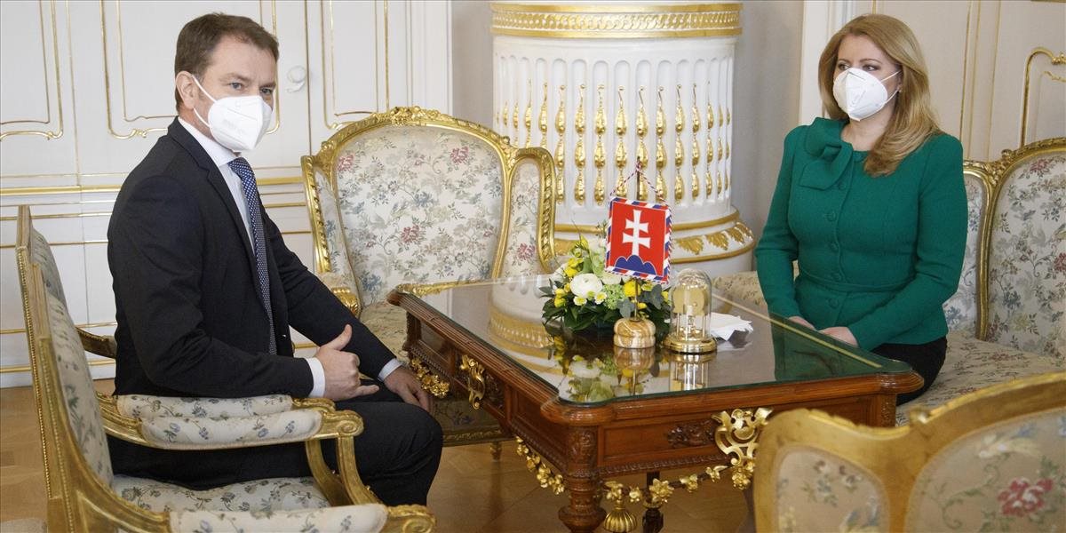Prezidentka diskutovala s Matovičom o vládnej kríze. Detaily ich rozhovoru premiér odmietol komentovať