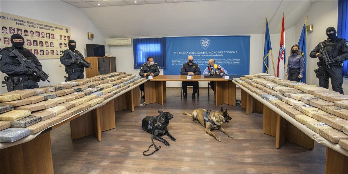 Tak tomuto sa hovorí úlovok! Chorvátska polícia skonfiškovala viac ako pol tony kokaínu