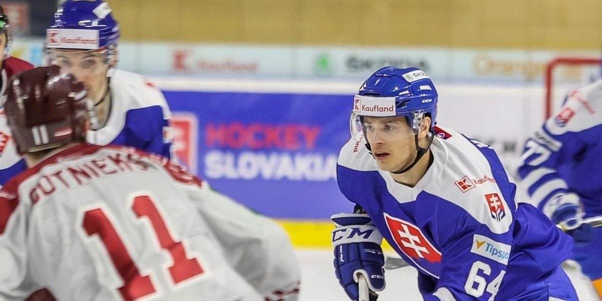 Slovenskí hokejisti prehrali v prípravnom zápase proti Lotyšsku po prdĺžení