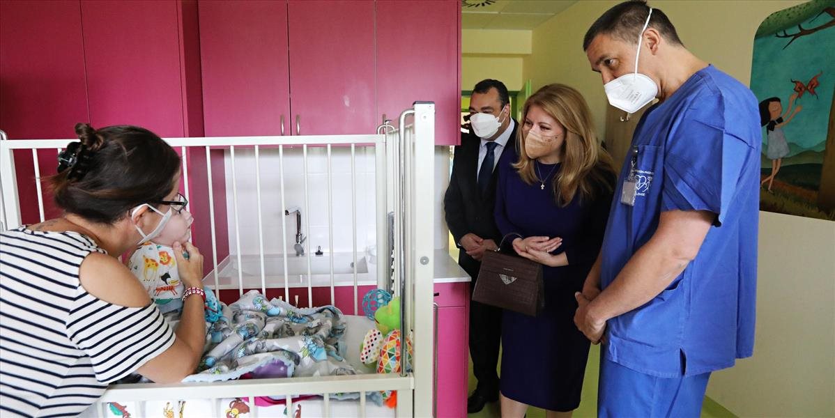 Prezidentka navštívila nové detské kardio centrum. Skorá diagnostika môže zachrániť  mnohé životy, odkázala