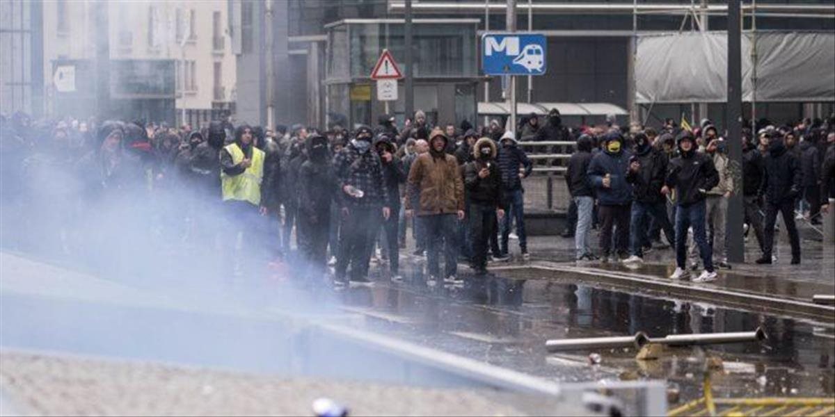 V Bruseli prebiehali demonštrácie proti pandemickým obmedzeniam