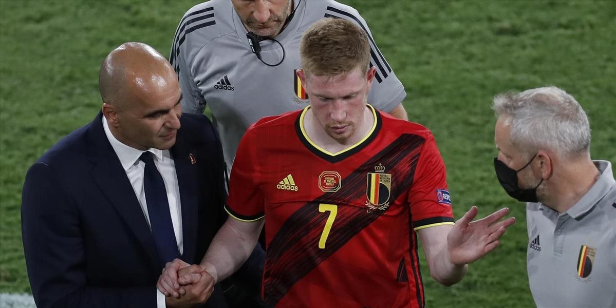 EURO 2020: Belgičania majú pred štvrťfinále zranených dvoch kľúčových hráčov