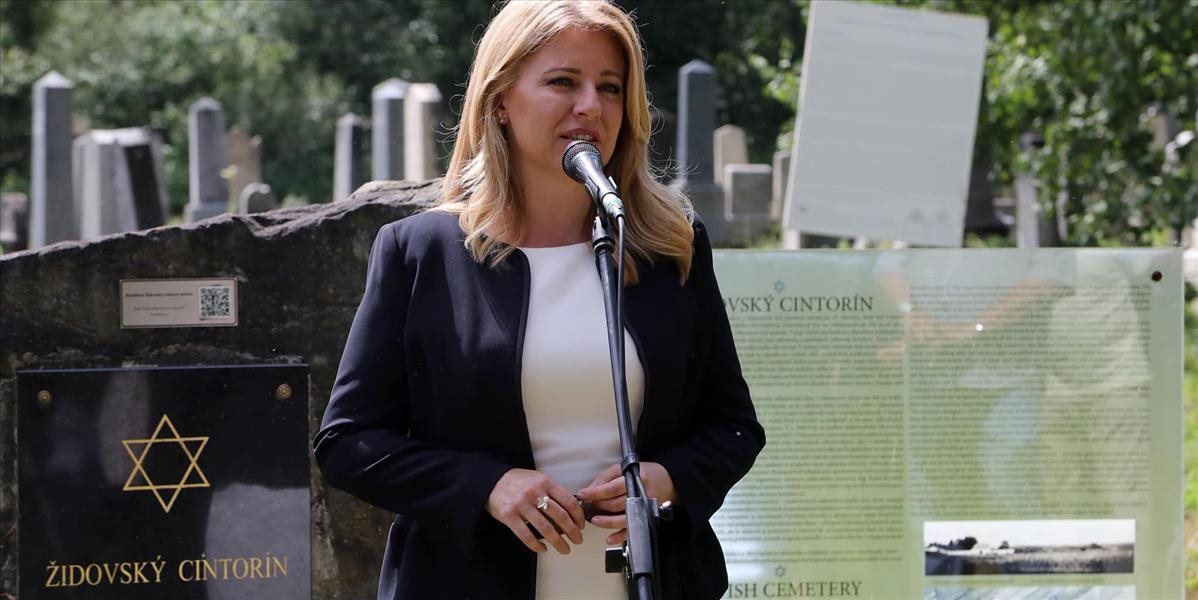 Zuzana Čaputová sa zúčastnila na znovuotvorení námestovského židovského cintorína