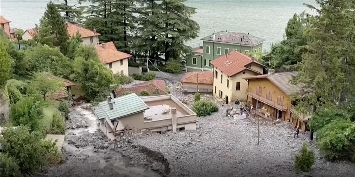 Taliansko čelí extrémnemu počasiu. Mestá okolo jazera Como sú zdevastované