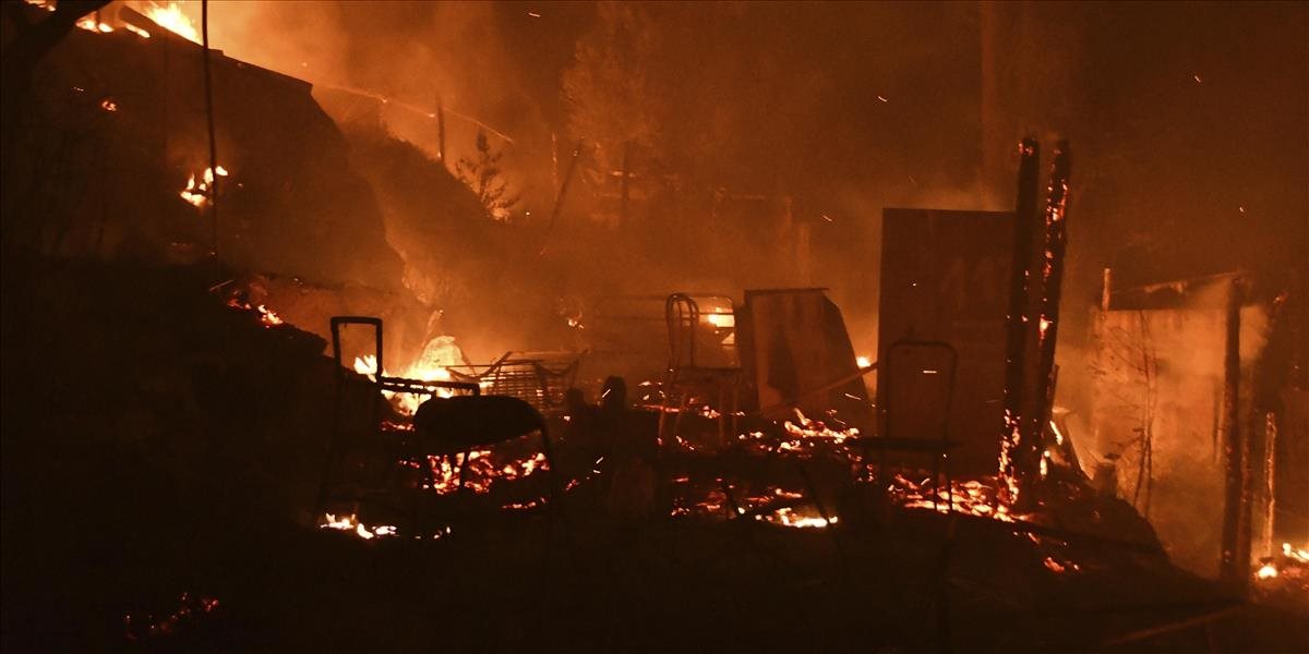 V utečeneckom tábore na ostrove Samos vypukol požiar. Úrady nehlásia žiadnych zranených