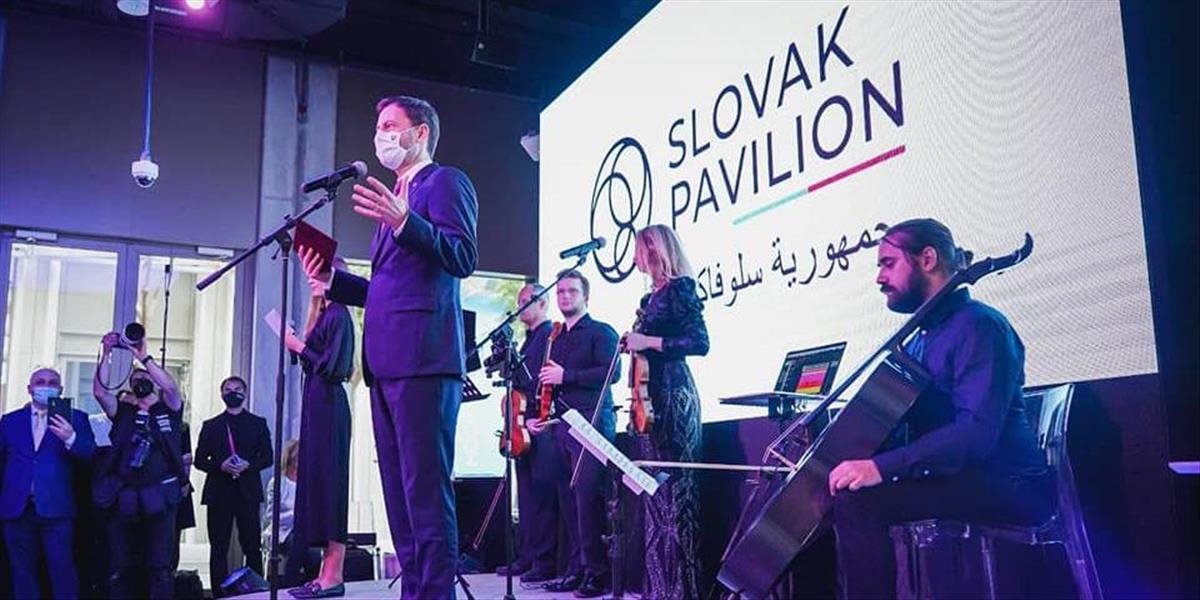 Premiér Heger oficiálne otvoril slovenský pavilón na Expo v Dubaji. Máme čo ponúknuť, tvrdí