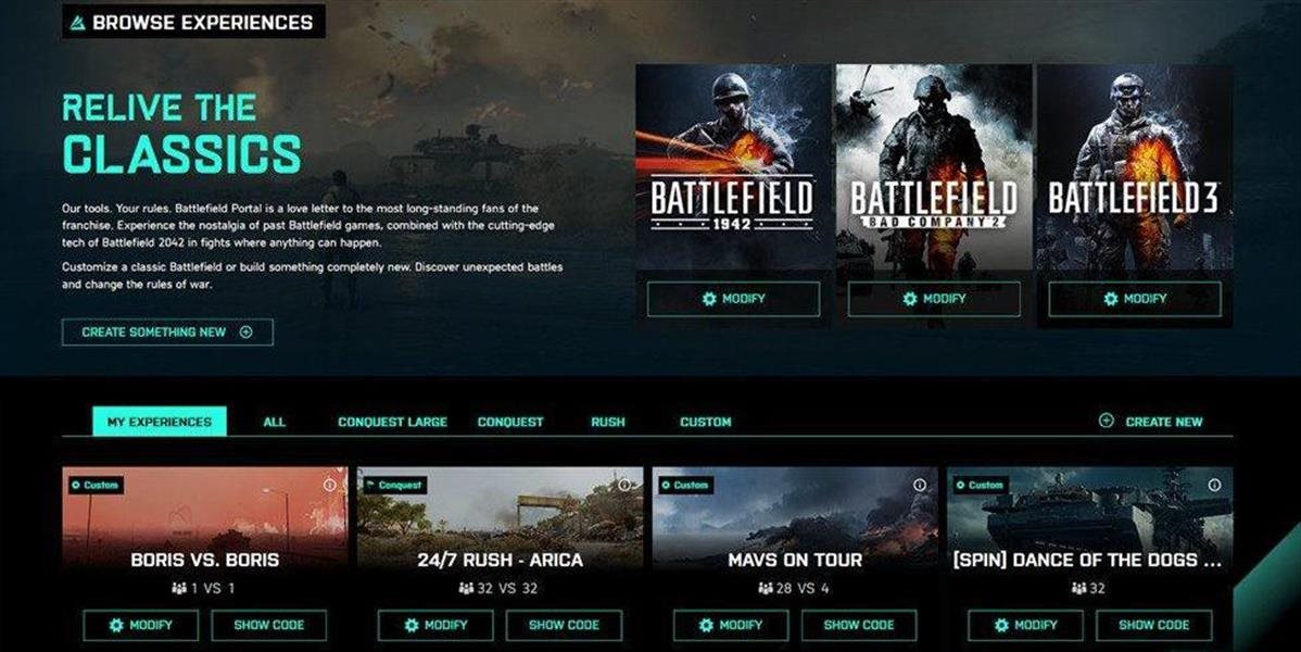 PC HRY Hráči určujú pravidlá v Battlefield 2042 Portal