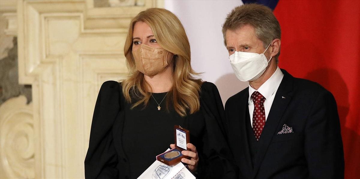 Zuzana Čaputová si prevzala medailu za starostlivosť o pravdu