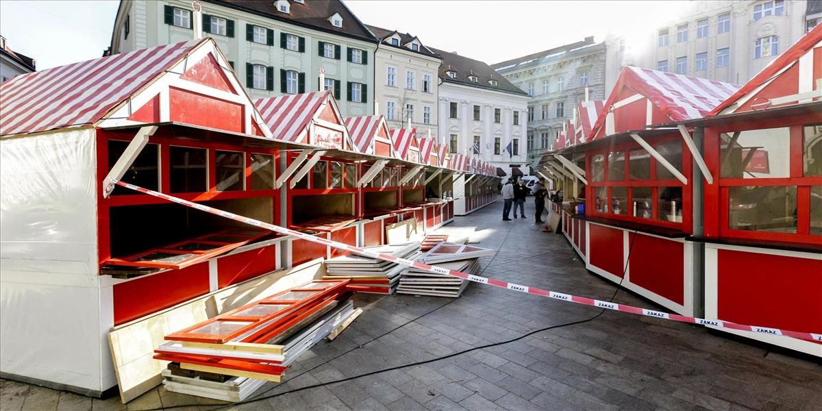 V Bratislave zrušili vianočné trhy na Hlavnom námestí