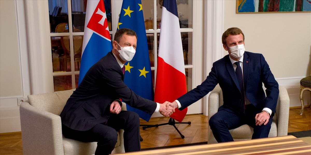 Eduard Heger a Emmanuel Macron diskutovali o spoločných záujmoch