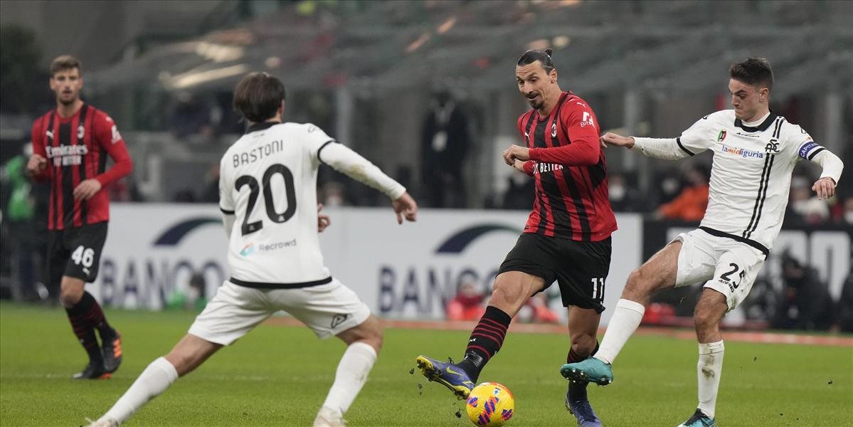 Serie A: Neuveriteľný záver zápasu medzi milánskym AC a Speziou, Fiorentina deklasovala Janov