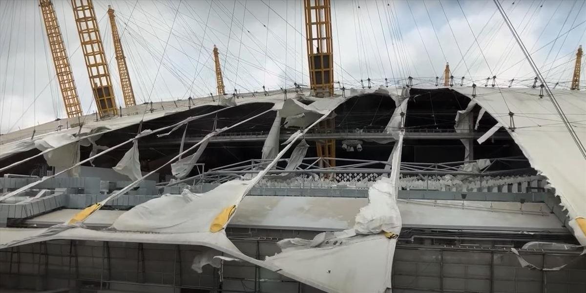 Víchor Eunice strhol strechu londýnskej O2 Areny