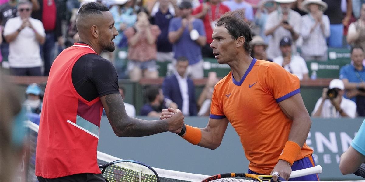 ATP Indian Wells: Nadal vo fantastickom zápase zdolal Kyrgiosa a postúpil do semifinále