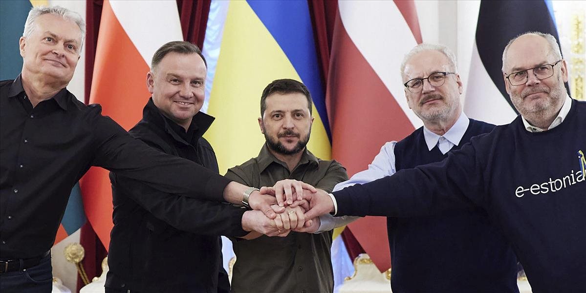 Návšteva štyroch prezidentov v Kyjeve: Duda nazval vojnu na Ukrajine terorizmom
