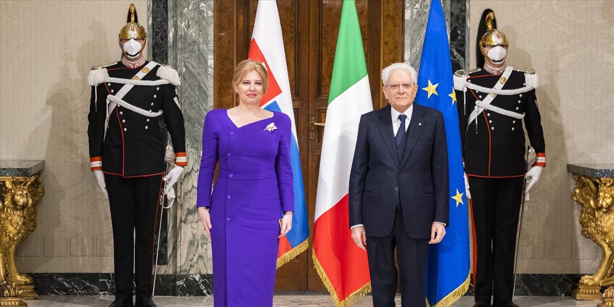 Zuzana Čaputová rokovala s talianskym prezidentom o spolupráci. Na čom sa zhodli?