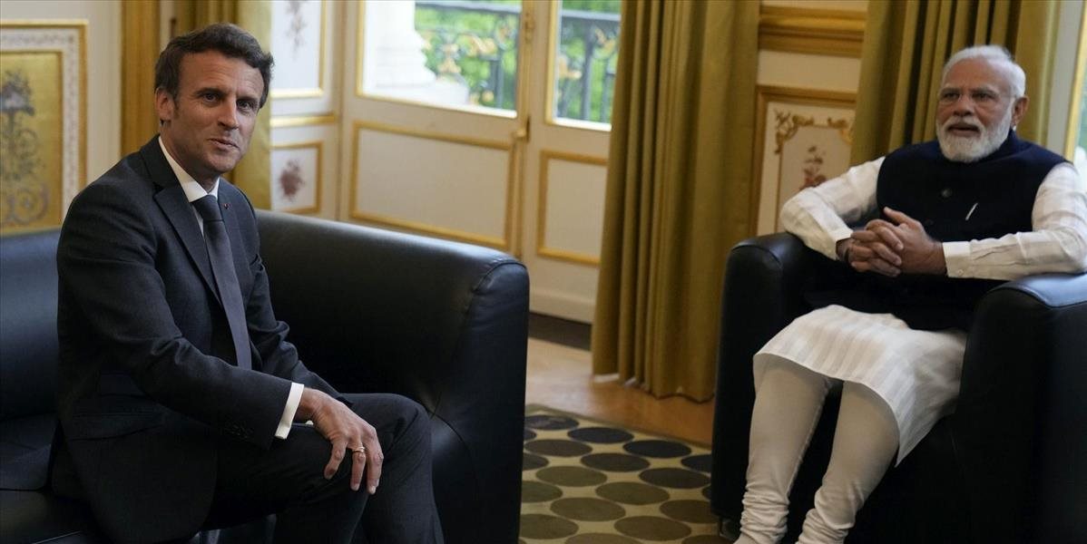 Macron a Módí vyzvali na zastavenie bojov na Ukrajine