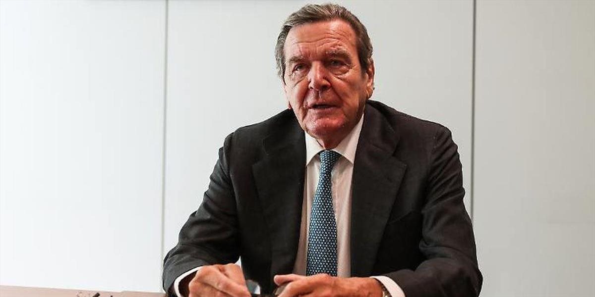 Bývalý nemecký kancelár Schröder vyzval na spustenie plynovodu Nord Stream 2