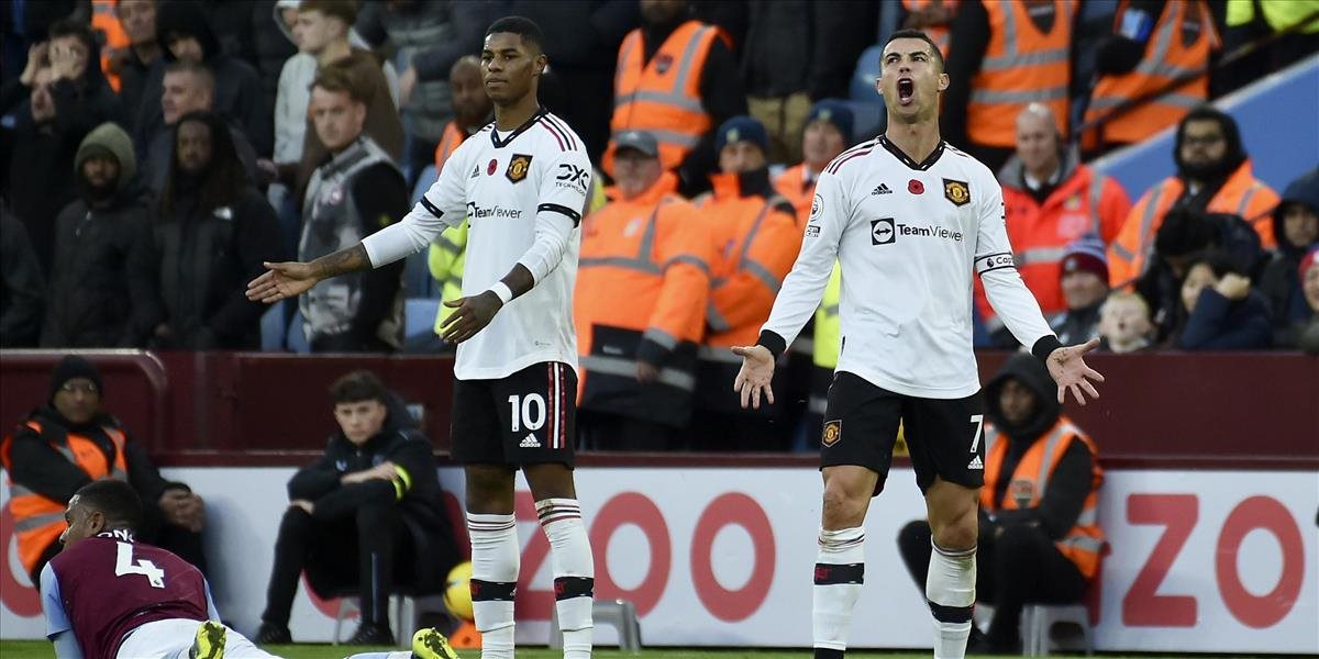 PL: United nezvládli zápas na pôde Aston Villy, Ronaldo opäť bez gólu