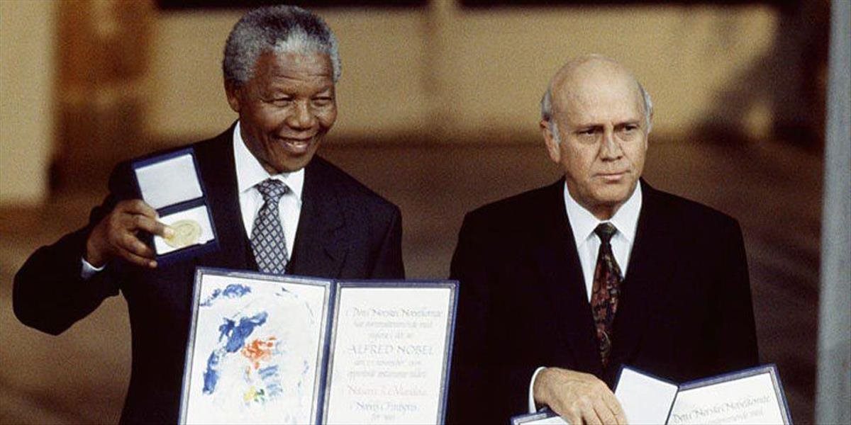 Odcudzili Nobelovu cenu za mier bývalého prezidenta de Klerka