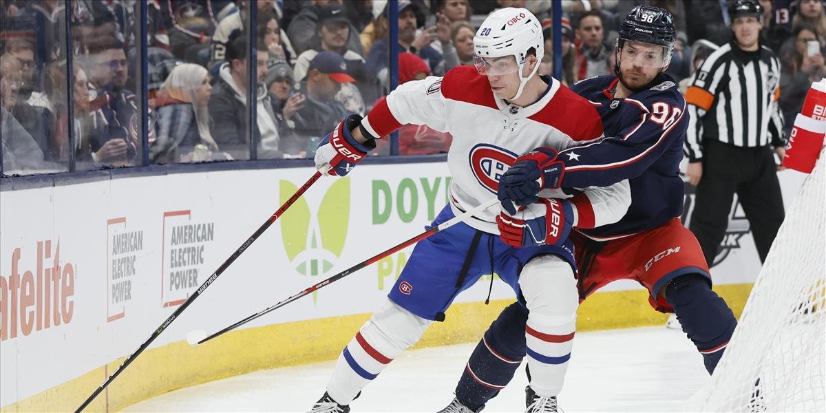NHL: Montreal prehral v Columbuse 4:6, Slafkovský asistoval