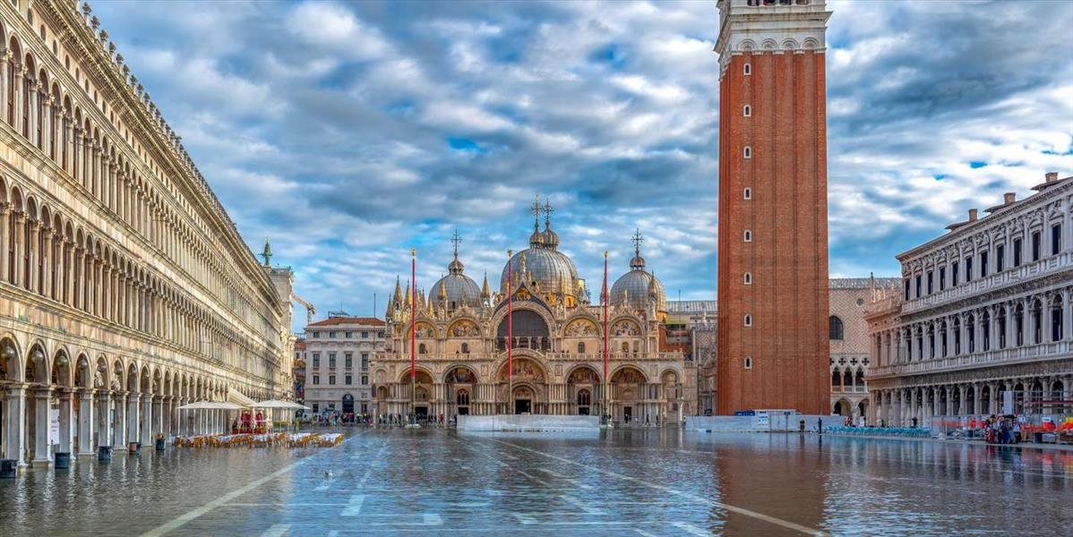 Benátske kanály začínajú pre  nedostatok dažďa vysychať