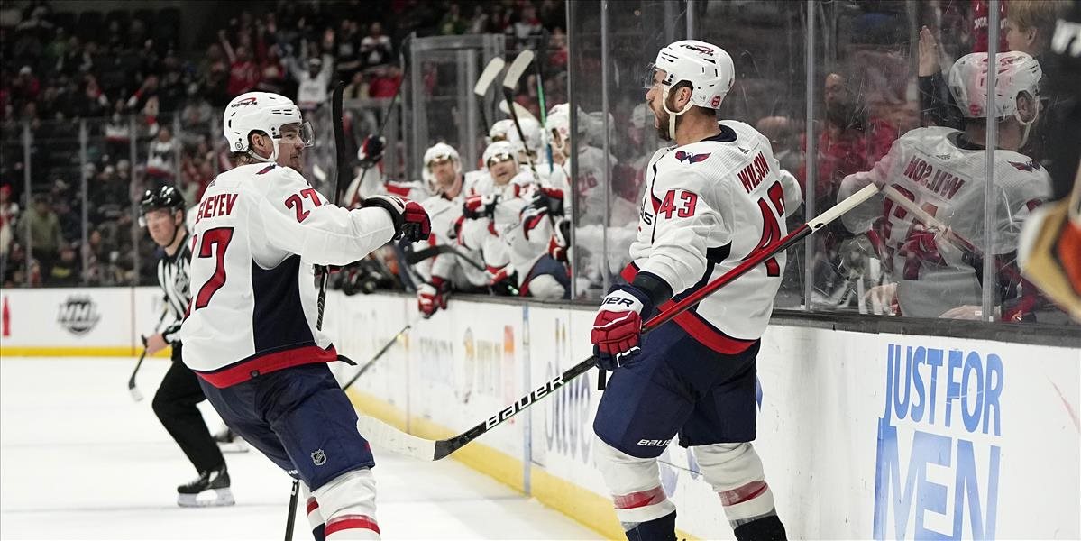 NHL: Washington aj vďaka gólu Fehérváryho zvíťazil v Anaheime 3:2 pp