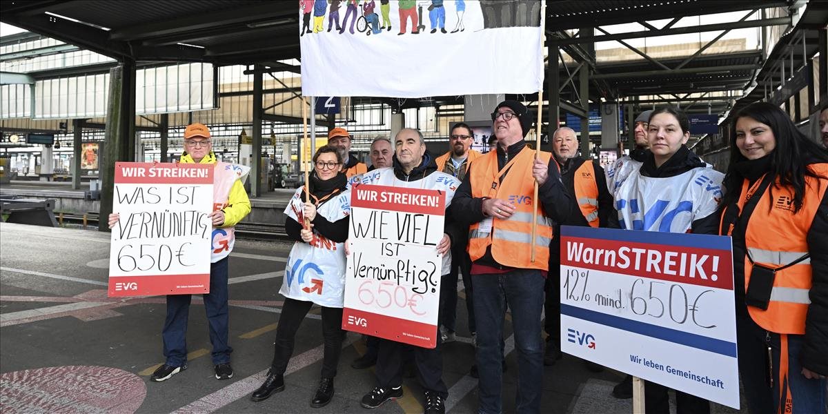 Zamestnanci nemeckých železníc opäť vstúpili do celoštátneho štrajku