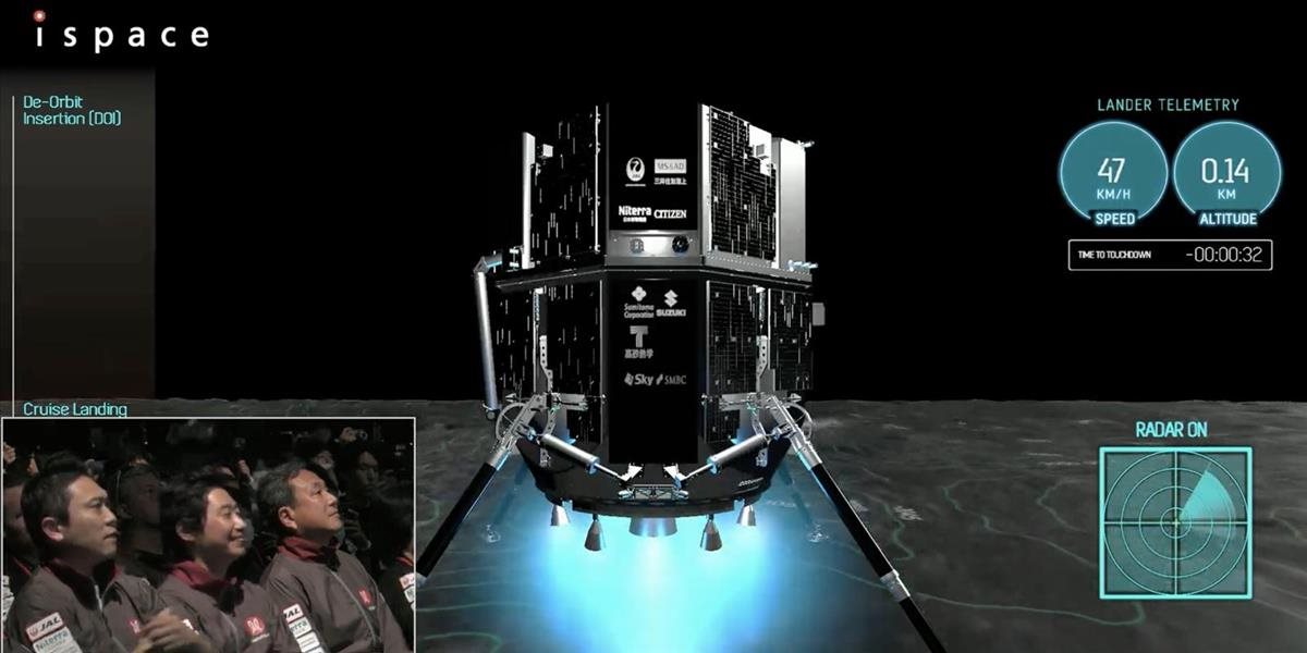 Japonská lunárna misia zlyhala; modul zrejme narazil do povrchu Mesiaca