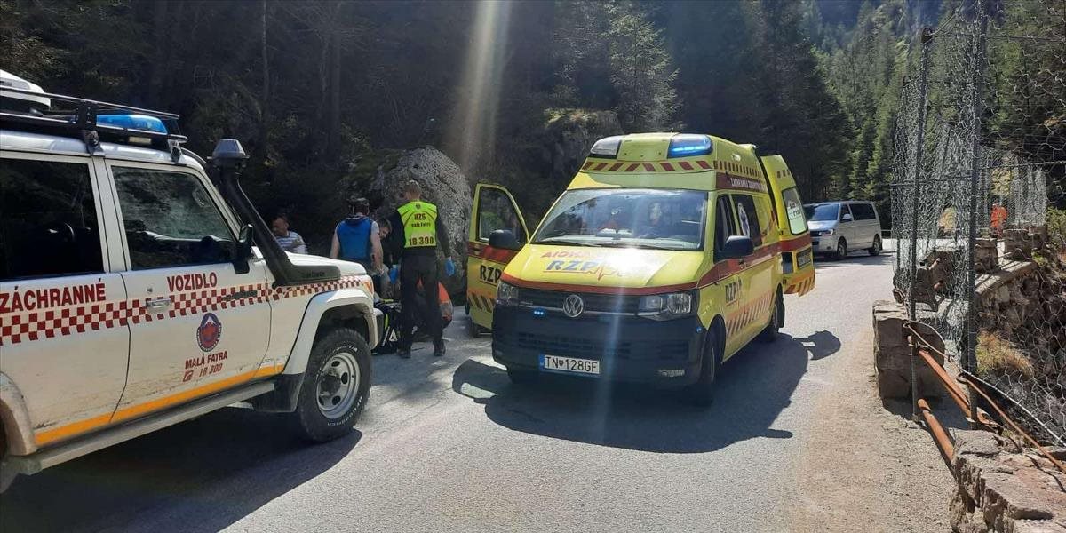 Horskí záchranári pomáhali v Terchovej ťažko zranenému cyklistovi