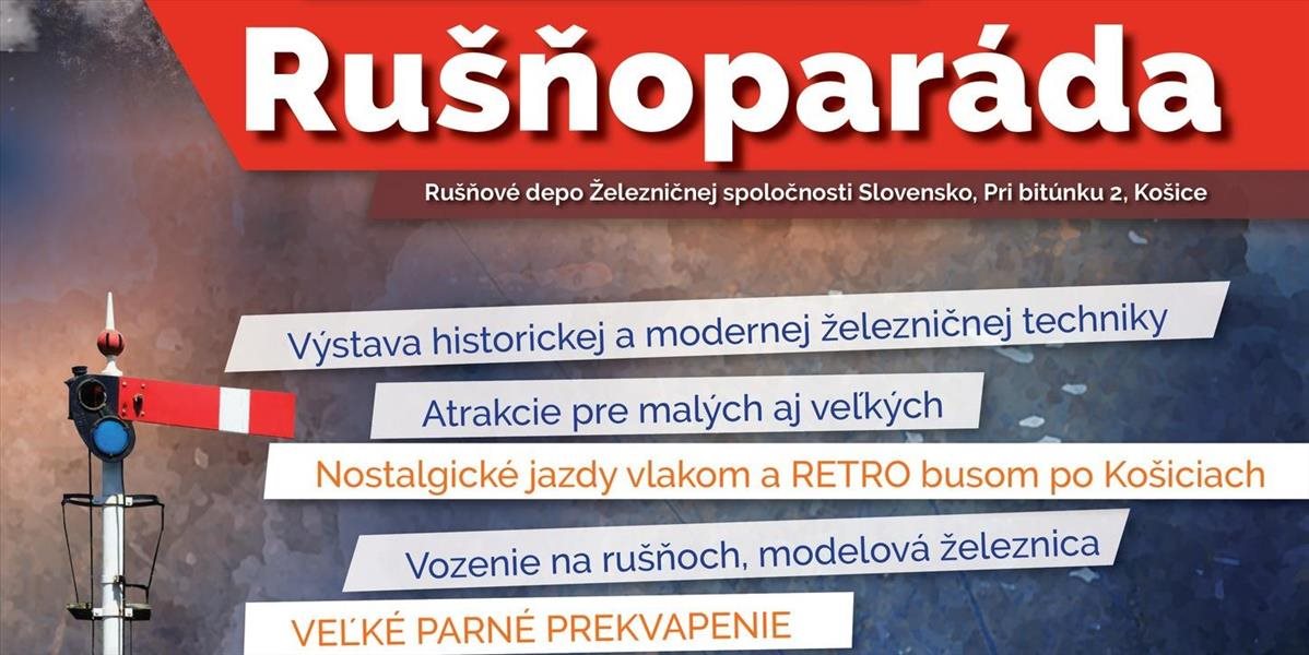 Rušňoparáda v Košiciach cez víkend opäť ponúkne železničné atrakcie