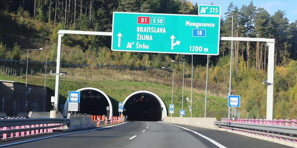 Diaľnicu pod Tatrami, vrátane tunela Bôrik, cez víkend uzatvoria