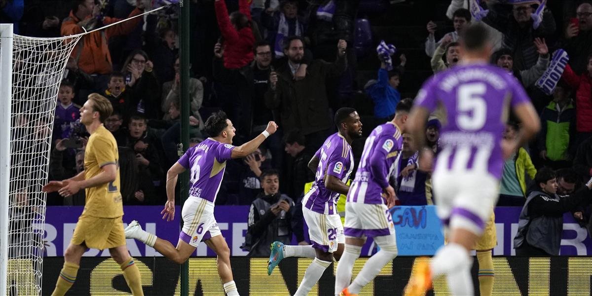 Španielsky Valladolid zdolal Barcelonu 3:1 a pomohol si v boji o záchranu