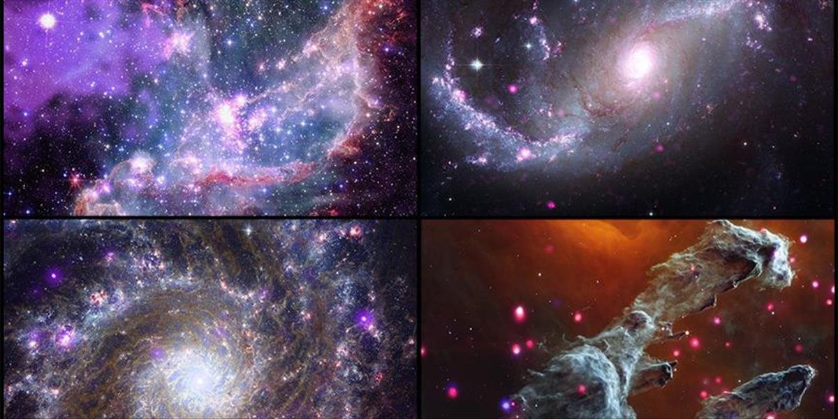 NASA zverejnila úžasné nové vesmírne snímky spojením schopností vesmírneho teleskopu Jamesa Webba a röntgenového observatória Chandra