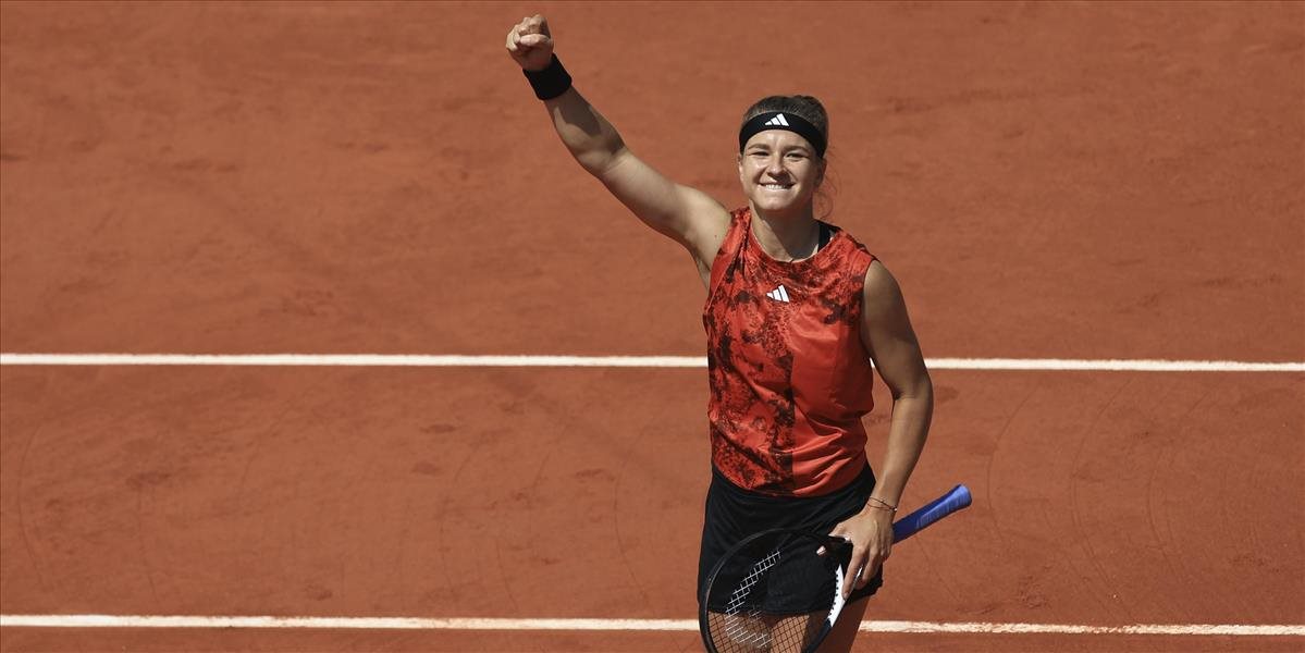 Česká tenistka Karolína Muchová sa v semifinále turnaja Roland Garros stretne s Bieloruskou Arinou Sobolenkovou