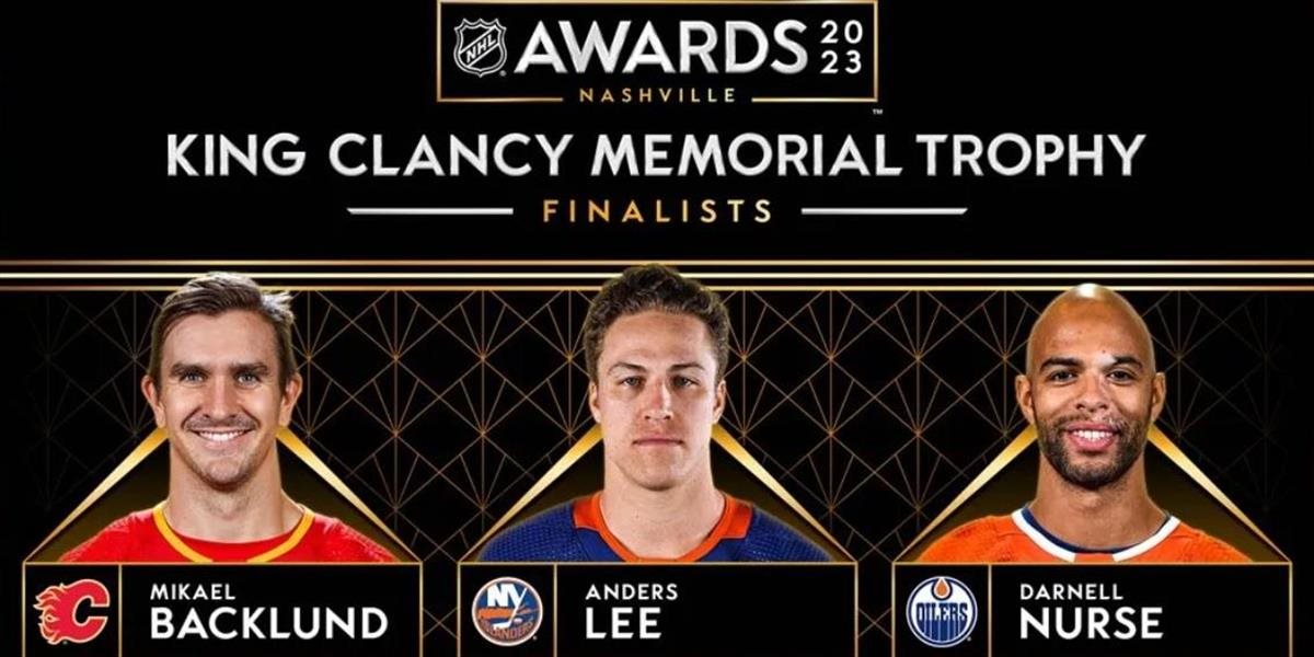 Hokejisti Backlund, Lee a Nurse sú finalisti na zisk King Clancy Trophy