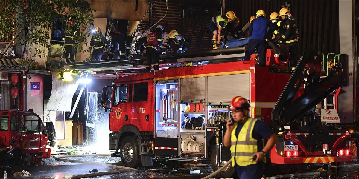 Výbuch plynu v reštaurácii v Číne usmrtil 31 ľudí