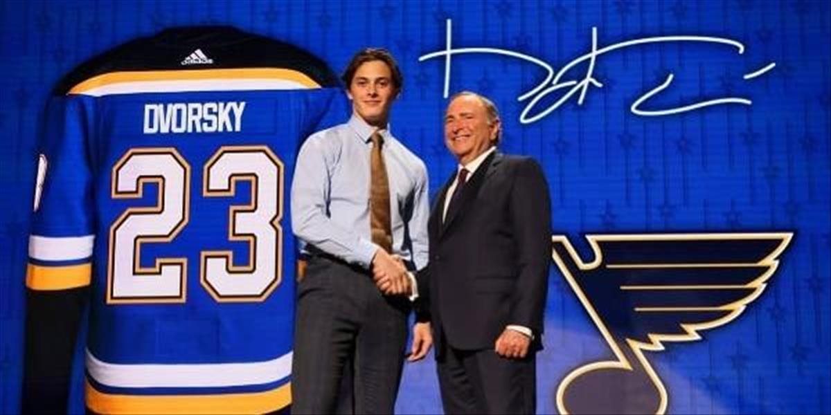 Slovák Dalibor Dvorský sa stal desiatkou draftu, keď si ho vybrali St. Louis Blues: "Sen sa stal skutočnosťou"